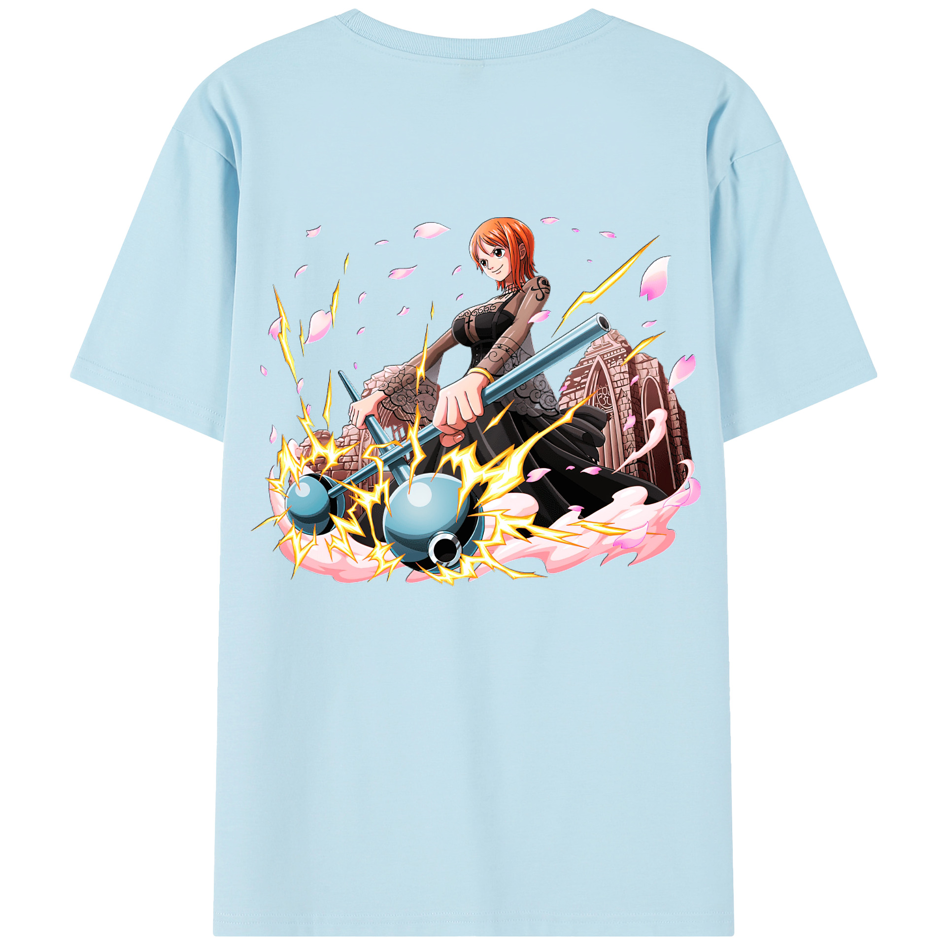ワンピース ナミ ONE PIECE Nami 綿100％半袖Tシャツ（背面プリント）